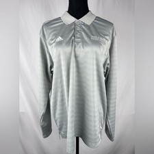 Adidas Gray Long Sleeve Polo