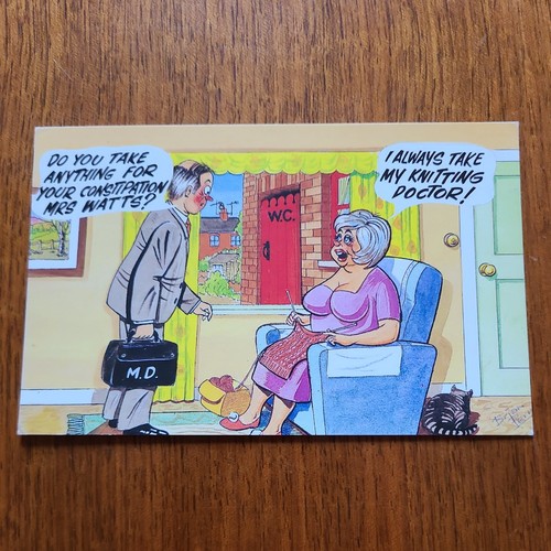 Bamforth comic postcard - postcard, no