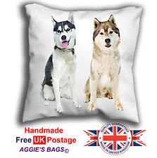 Siberian Husky Cushion Design, Dog Art Cushion, Siberian Husky Pillow, 