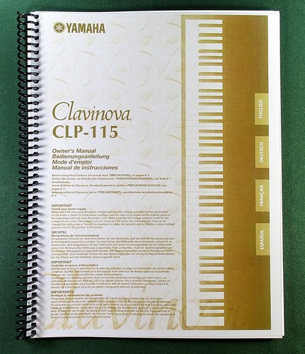 Yamaha clp 115 - clp-115, instruction