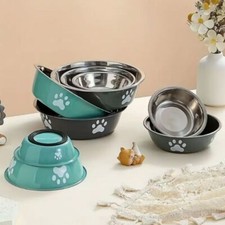 Stainless Steel Dog Bowls Pet Food Water Feeder For Cat Puppy Dog Pet Supply√