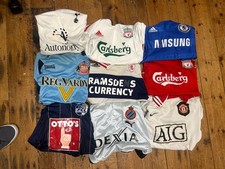 mens football shirt genuine job lot bundle with damage 9x adults authentic 
