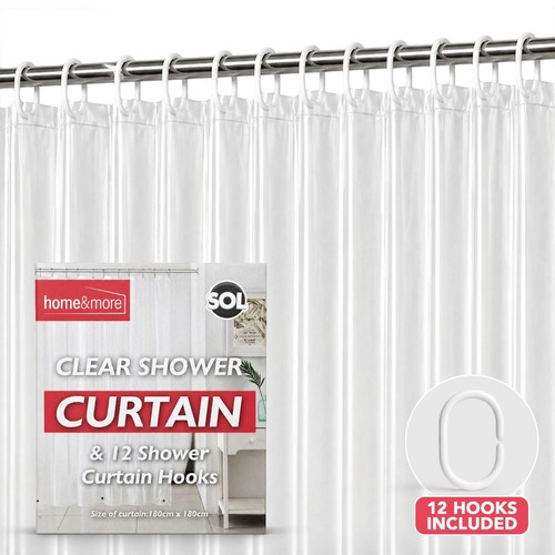 Shower curtains clear - clear, with