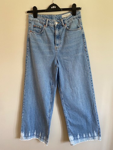 Light indigo wide legged - m&s,