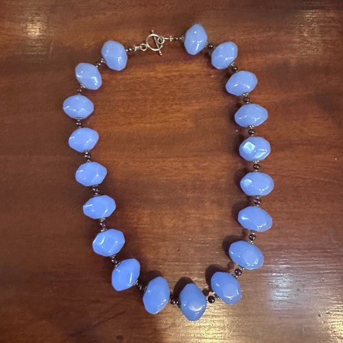 Artisan blue glass bead - glass,