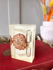 Vintage Resin Pressed Flower 1970s Kitchen Timer 