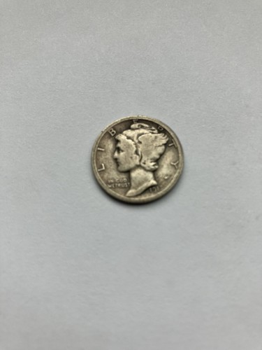 Antique silver liberty - silver, dime