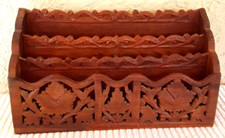 Carved Wood Letter Mail Pen