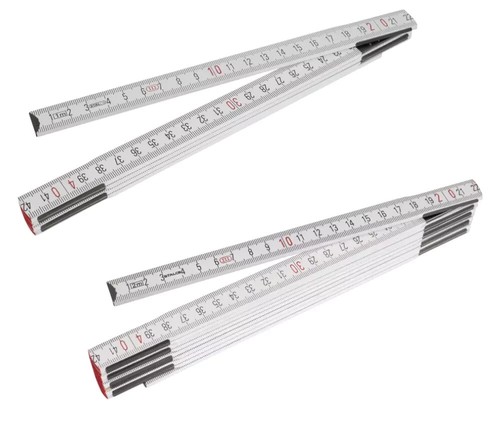 Wooden folding ruler 2m - wooden,