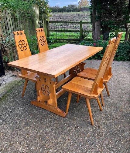 Brutalist vintage table - , &