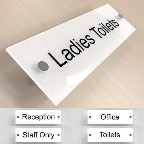 Office door name sign stand - office,