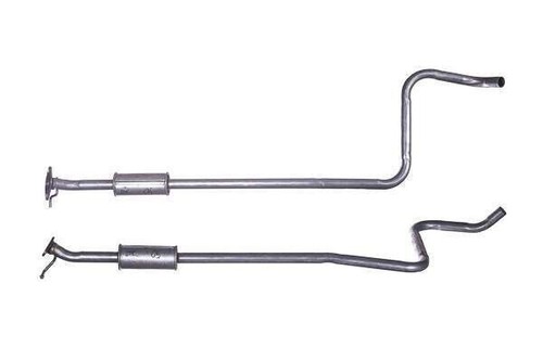 Exhaust middle silencer - silencer, fits
