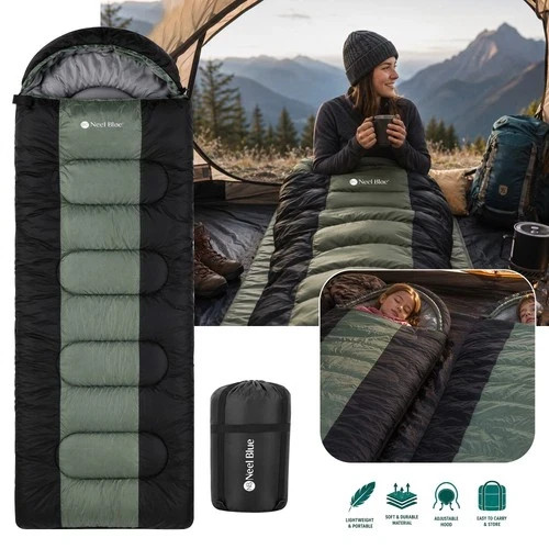 Camping sleeping bag bed - sleeping,