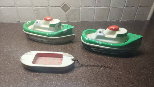 Vintage wooden tugboats - vintage,
