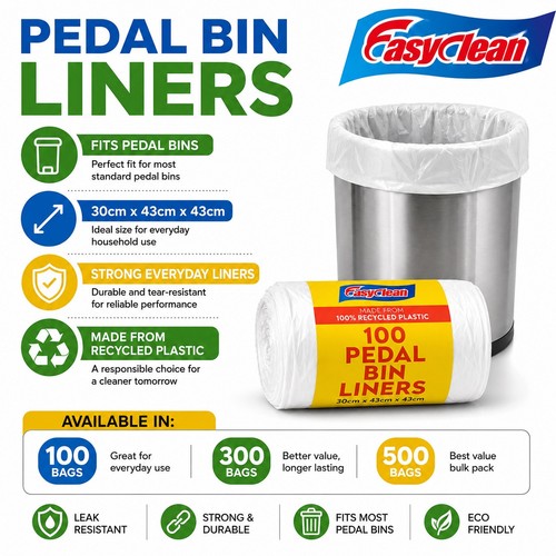 Pedal bin liners strong - pedal,