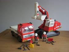 Playmobil Construction 5282 Large Wheeled Excavator  & 5283 Construction Truck
