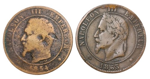 France centimes 1854 - 10,