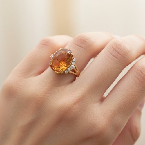 14k gold plated amber - amber, and