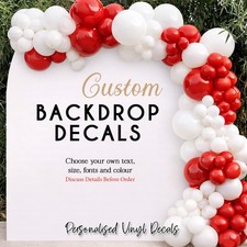 Personalised Backdrop Vinyl