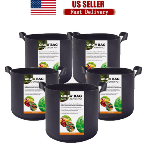Pack fabric grow pots - 10, round