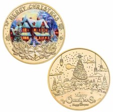 Santas Grotto - Merry Christmas Commemorative Coin - Gift Present Children