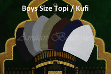 Boys Kids Topi Kufi Islamic Skull Cap Muslim Prayer Mosque Hat Head Wear 🕌