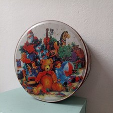 Vintage Tin Christmas Teddy