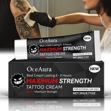 Tattoo Numibing Cream Gel 20 Grams- Up to 6 Hours Extra Strength for Tattoos