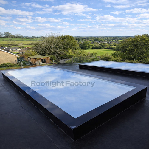 Flat roof skylight 1000 2000 - skylight, x