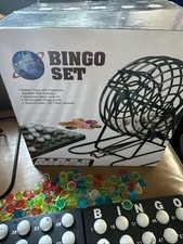 Bin Bingo Game Set Wire Cage Bingo Lottery Ball Game Party