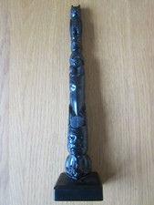 BOMA Vancouver story pole / totem pole ornament, 32 cms, bought in Canada, 2003