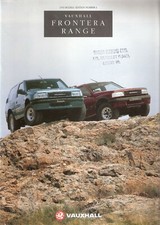 Vauxhall Frontera Range sales