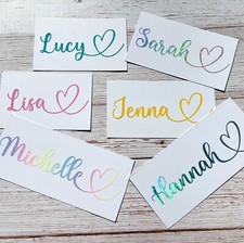 Personalised Name Sticker Vinyl Decal Water Bottle Wine Glass Hen Do Lunch Box 1