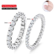 2/3mm Moissanite Full Eternity
