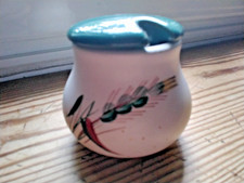 Vintage Bourne Denby ‘Greenwheat’ Lidded Mustard Pot lovely condition 
