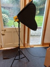 Interfit honey badger  photography flash light head lamp, Softbox And Tripod X2