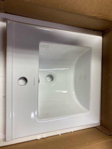 Ceramic square vanity - vanity, sink