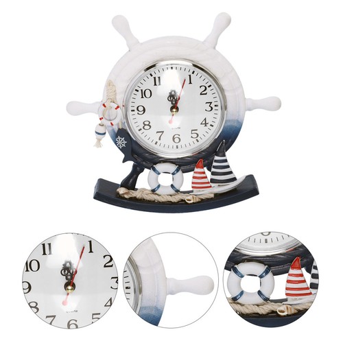 Creative wooden desktop clock - wooden,