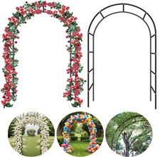 2.4M METAL GARDEN ARCH HEAVY