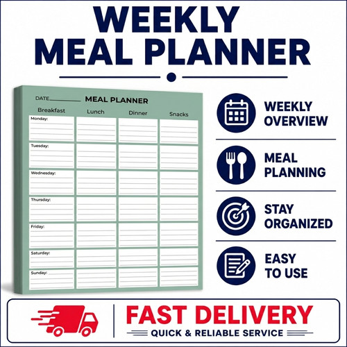 Weekly meal planner grocery - meal,
