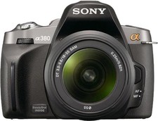 Sony Alpha 380 DSLR-A380 + 18-55mm Photography Photo Digital SLR Camera