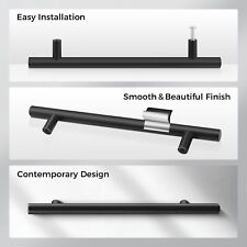 Matt Black Kitchen Cabinet, Cupboard Pull, Handles, Stainless Steel 160mm