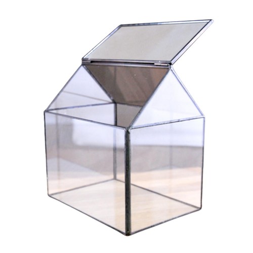 House shape clear glass - house,