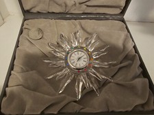 SWAROVSKI CRYSTAL 'SOLARIS TABLE CLOCK' 