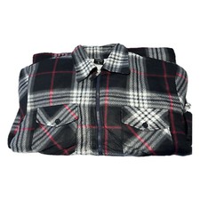 Mens Padded Shirt Sherpa Fur