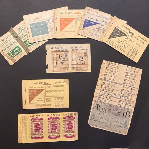 Motor fuel ration books - fuel,