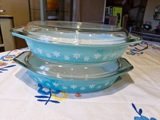 Pyrex Turquoise Snowflake
