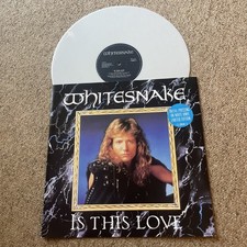 Whitesnake-Is This Love -12” LTD White picture cover Vinyl Single disc-limited