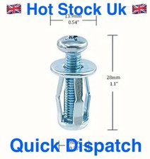 10 X JACK NUTS THREADED INSERT
