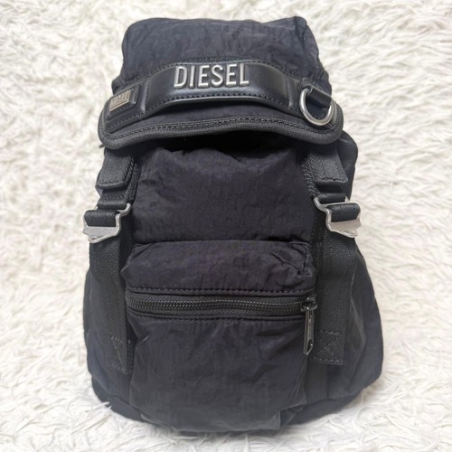 Diesel nylon backpack - backpack, black